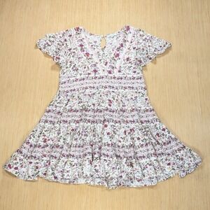 Patrons of Peace Dress Mini Floral Tiered Cottage Romantic Feminine Women Medium